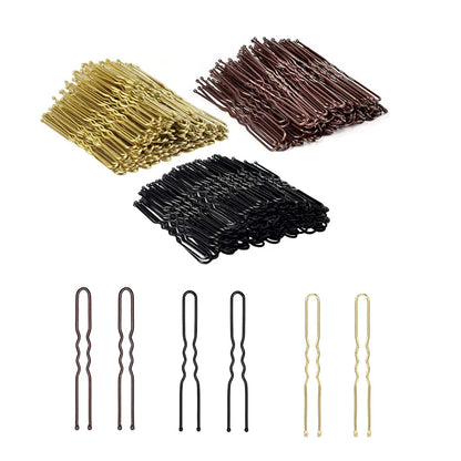 Elegant Bridal U-Shape Hair Pins Set - 50pcs Decorative Clips for Women and Girls