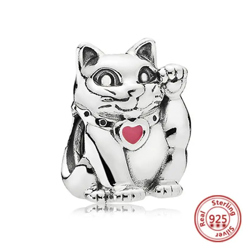 Sterling Silver Animal Charm Beads for Bracelets Featuring Unicorns, Squirrels, Elephants, Owls, Cats, Dogs, Lions, Bears and Rabbits Y116