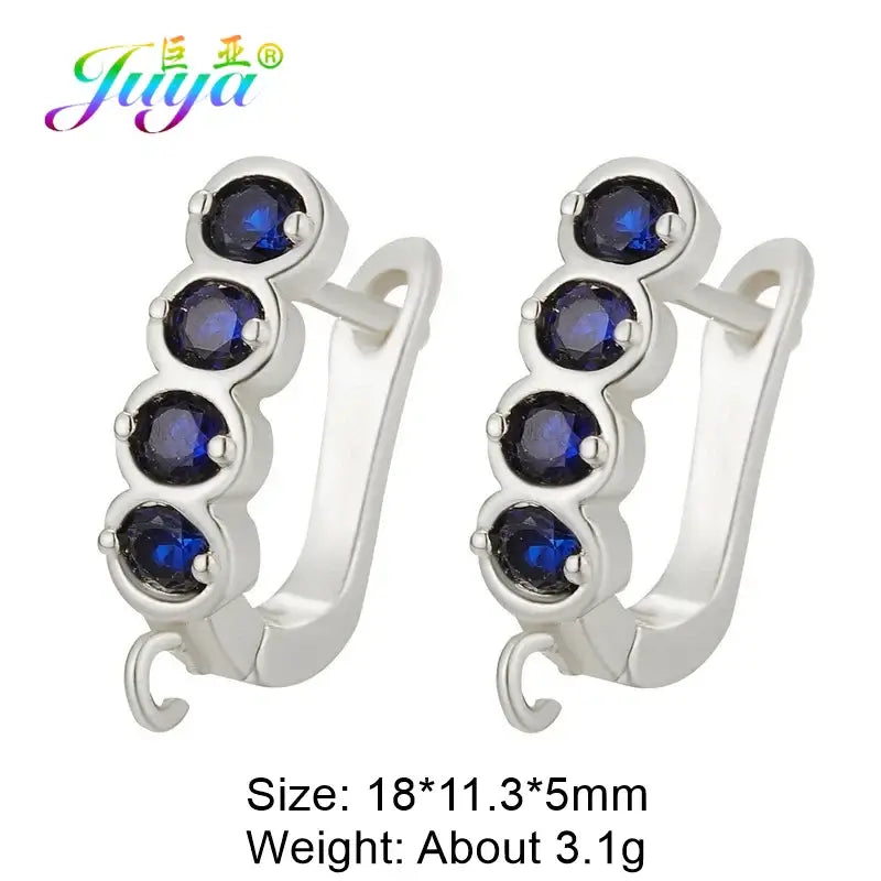 Juya 18K Gold Plated Earwire Hooks for DIY Fashion Jewelry White Gold