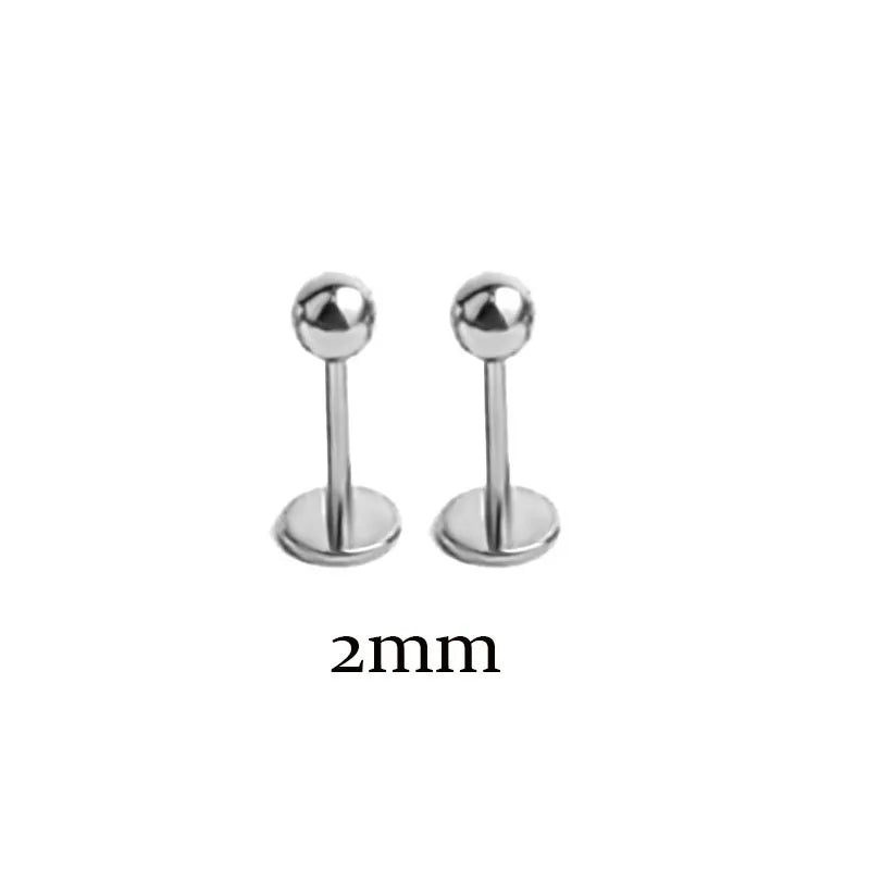 Stainless Steel Tragus Helix Ball Studs Set for Men and Women Body Piercing Jewelry