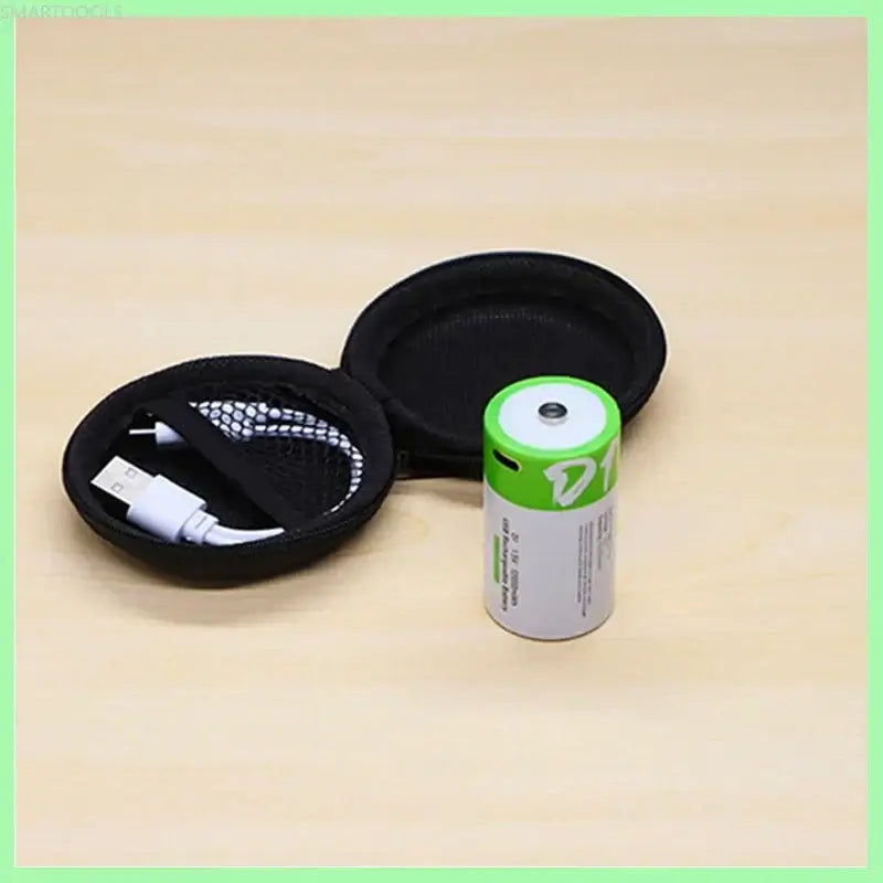 1-8PCS D Size USB Rechargeable Batteries LR20 Li-ion 1.5V 12000mWh 8 PCS D and 2 cable CHINA