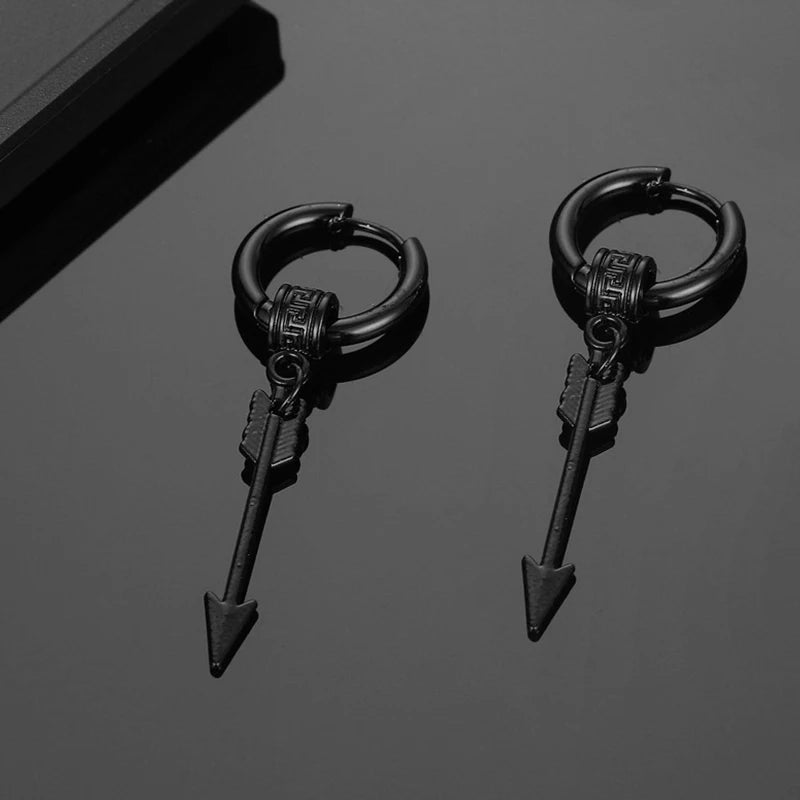 Punk Stainless Steel Stud Earrings Set for Men and Women