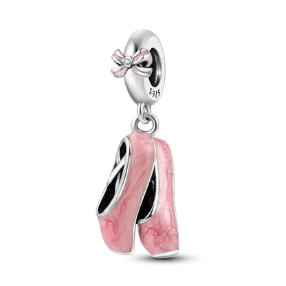 Pink Butterfly Luminous Firefly Dangle Charms 925 Sterling Silver Beads for DIY Jewelry KTC367
