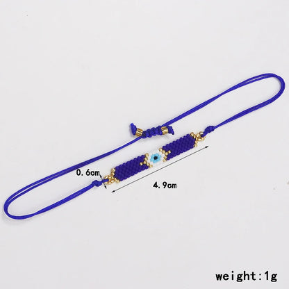 ZHONGVI Multicolored Evil Eye Miyuki Bead Bracelet for Women – Trendy Friendship Jewelry