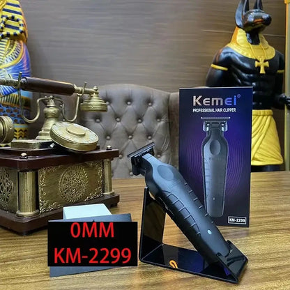 Kemei 2299 Barber Cordless Hair Trimmer 0mm Detailer Machine