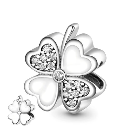 Sparkling Snowflake Sun Lightning Dangle Charm Bead 925