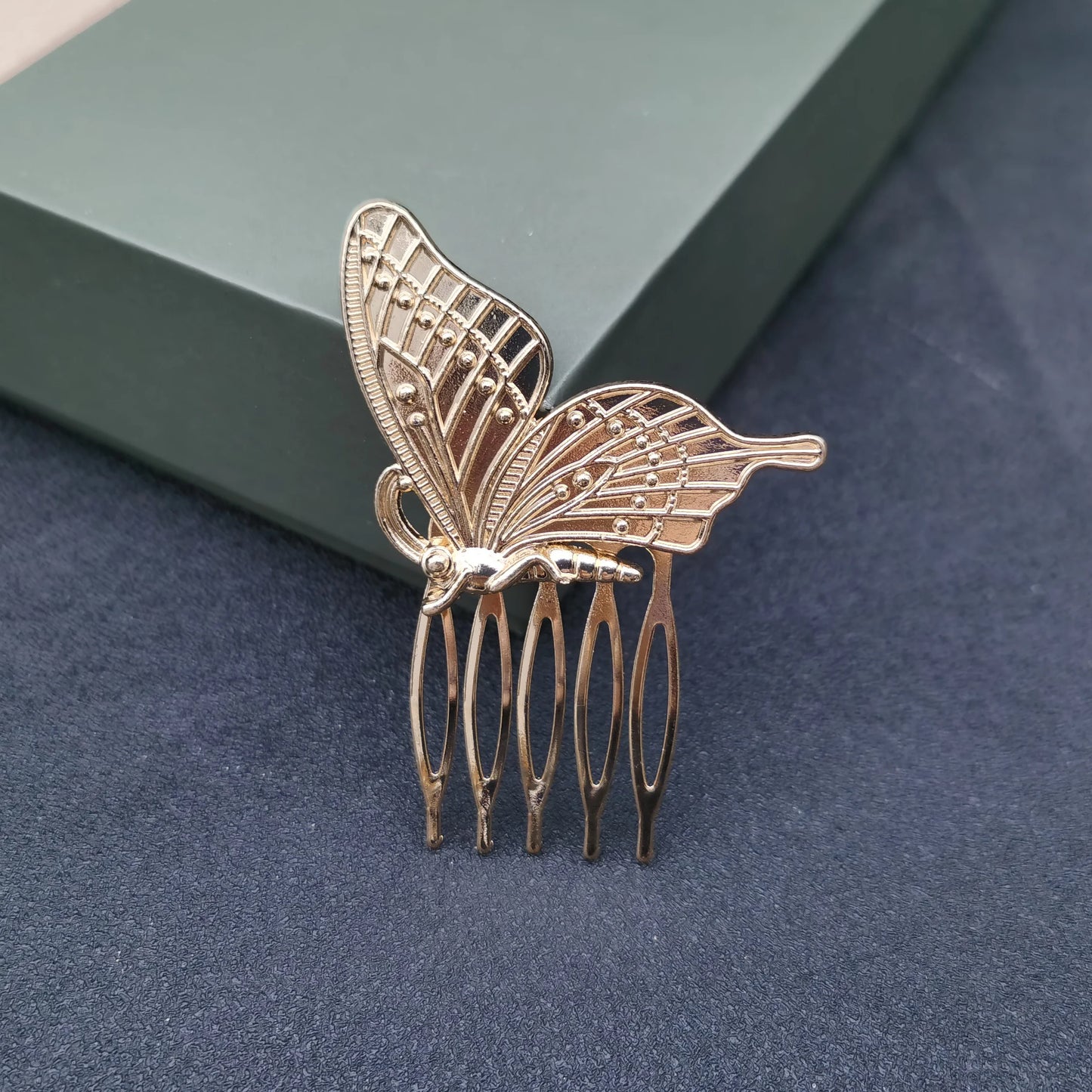 Elegant Essentials Metal Butterfly Hairpin - Stylish Hair Clips for Women Butterfly Gold