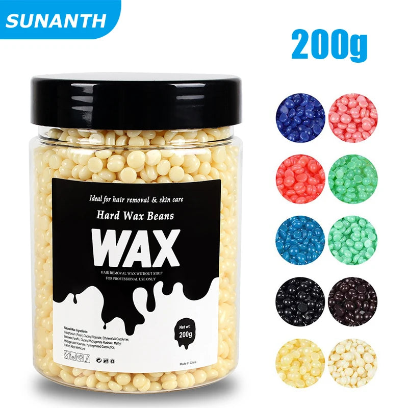 Painless Hot Film Waxing Beads for Bikini Face Legs Body Hair Removal 200g/400g