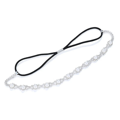 Elegant Bridal Rhinestone Headband with Pearls and Crystal Accents