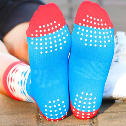 Breathable Anti Skid Mid Calf Sport Socks For Cycling