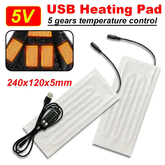5V USB Heating Pad Heating Mat For Neck Lumbar Abdomen Default Title