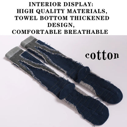 Men Thick Cotton Ski Socks Knee High Thermal Outdoor
