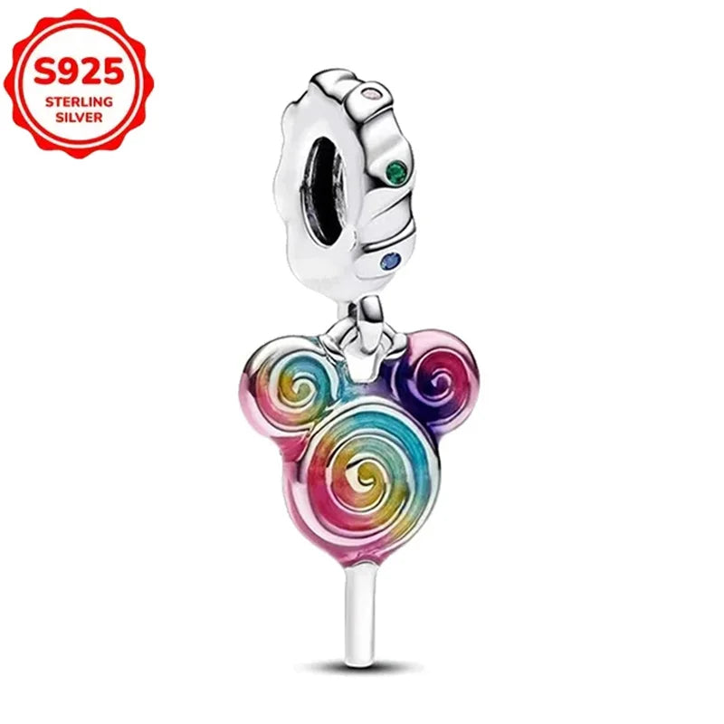 Disney 925 Sterling Silver Pixar Character Bead Charm