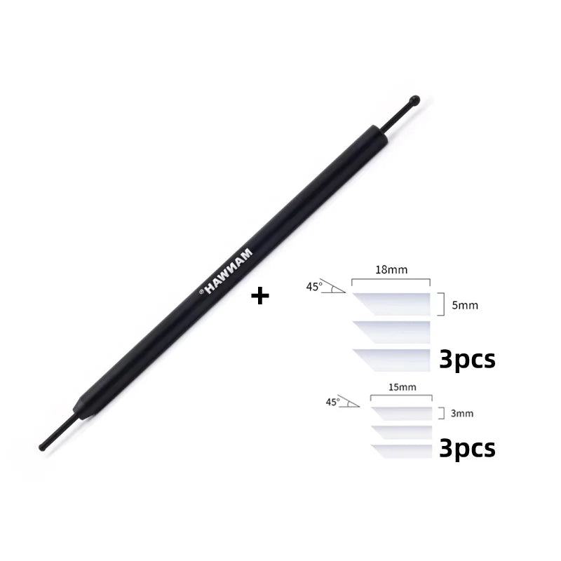 Metal Stainless Wipe Stick Cleaning Swabs For Model Making black