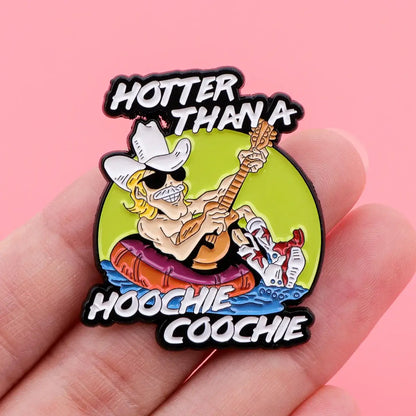 Country Singer Enamel Pin Vintage Brooch Retro Music Gift