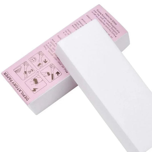 Nonwoven Hair Removal Wax Strips for Body and Legs - Epilator Depilation Tape Roll, 20 or 100 Pack