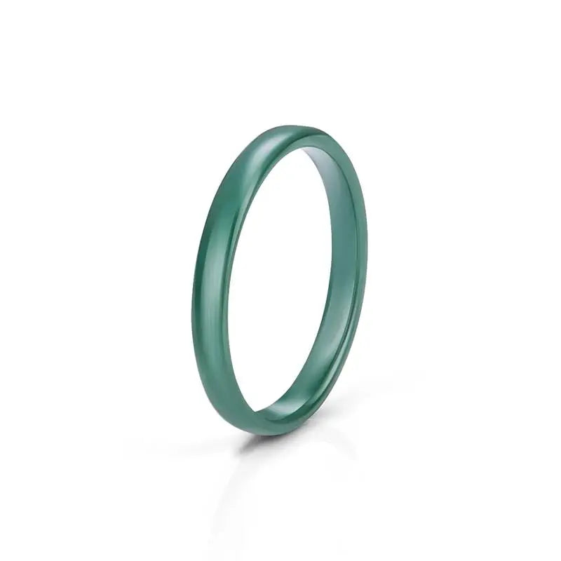 Jiayiqi Smooth Cut Ceramic Rings for Couples in Trendy Colors