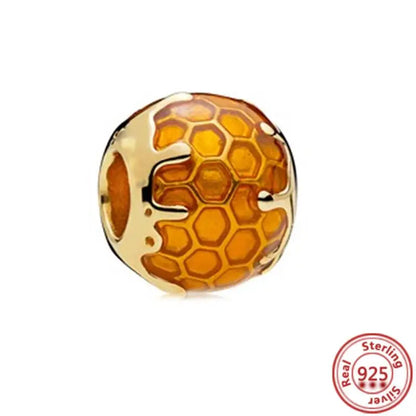 925 Sterling Silver Zodiac Pendant with Colorful Zircon for Charm Bracelets N177 3mm-4mm