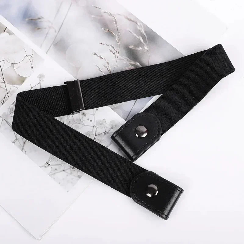 Canvas Adjustable Elastic Waist Band Invisible Belt for Jeans