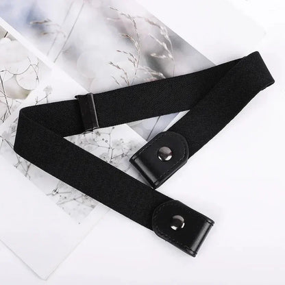 Canvas Adjustable Elastic Waist Band Invisible Belt for Jeans
