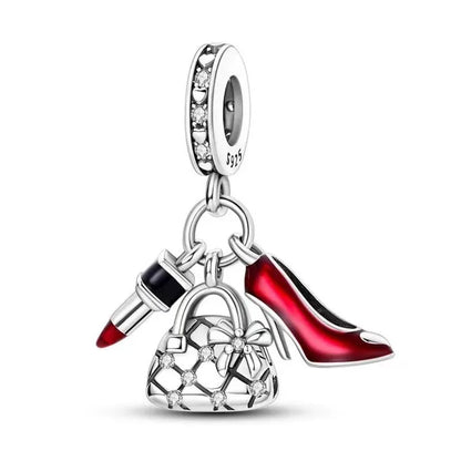 925 Sterling Silver Charm Bracelet Elegant Women's Jewelry Accessory for Every Occasion B2513diao