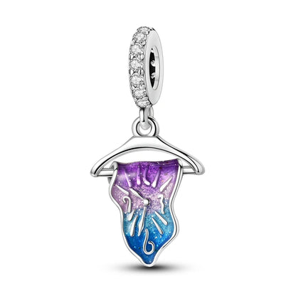 Sterling Silver Ocean-Themed Charm Pendant for Bracelets and Necklaces KTC1336
