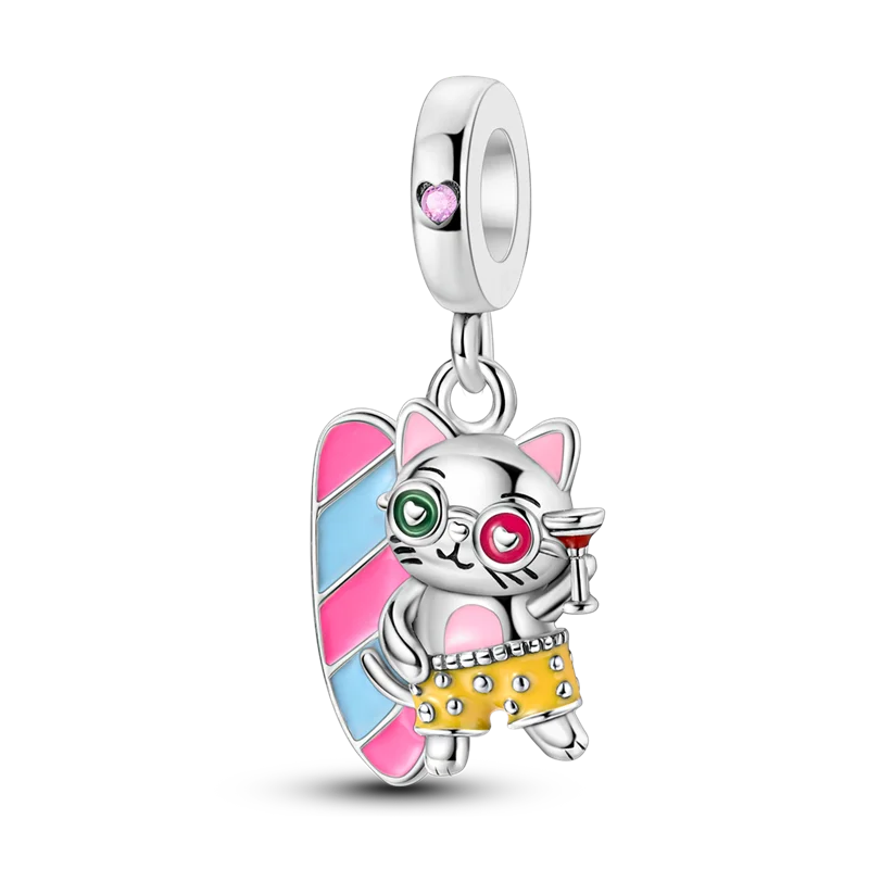 925 Sterling Silver Charm Bead Bracelet for Smartwatch and DIY Jewelry KTC1192