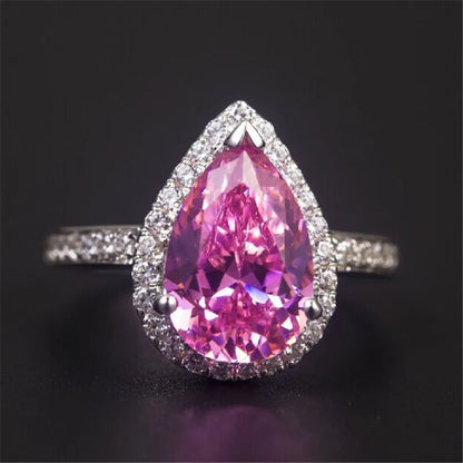Promise Marquise Cut 3ct Simulated Diamond Engagement Ring in 925 Sterling Silver for Women Perfect Christmas Gift