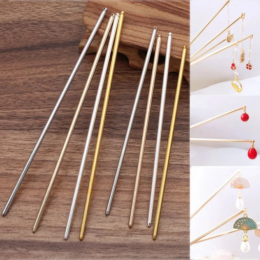 Elegant Metal Hair Pins Set for Bridal Jewelry Crafting and DIY Hair Accessories