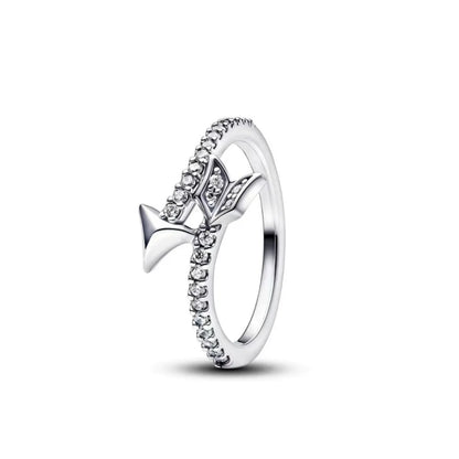 925 Silver Heart Charm Rings for Bracelets with Zircon Stones - Classic 2024 Design P2390