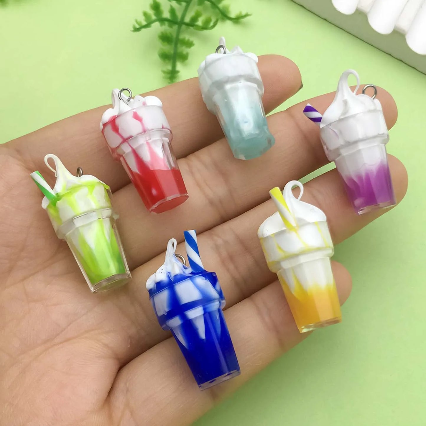 3D Ice Cream Resin Charms Set for DIY Jewelry Crafting