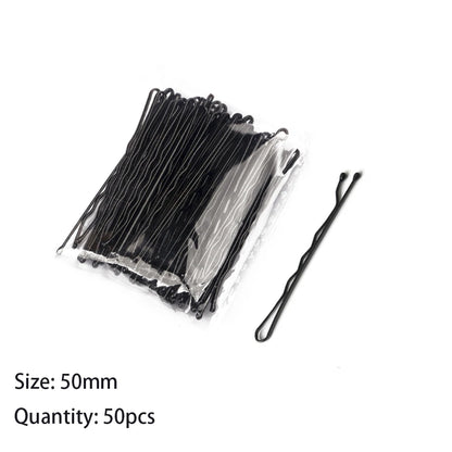 Elegant Bridal U-Shape Hair Pins Set - 50pcs Decorative Clips for Women and Girls