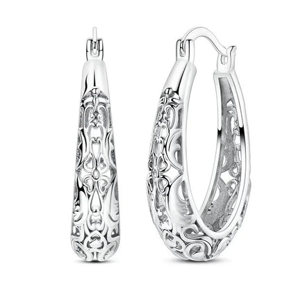 Luxury Colorful 925 Sterling Silver Hoop Earrings with Zircon Heart and Apple Pendants Birthday Gift for Women