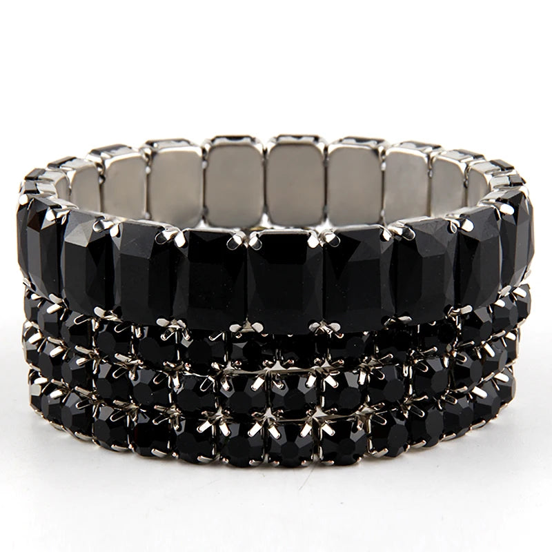 Bohemian Chic Colorful Glass Beaded Stackable Bracelets Set for Women