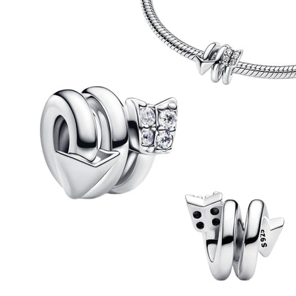 Original 925 Sterling Silver Blue Zircon Space Charms Aircraft Planet Astronaut Beads for DIY Necklace and Bracelet Jewelry Gift