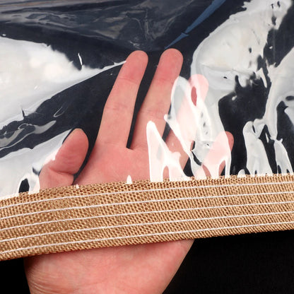 Clear Outdoor Tarpaulin Pergola Curtain Transparent PEVA Rainproof Window Film for Home Weather Protection