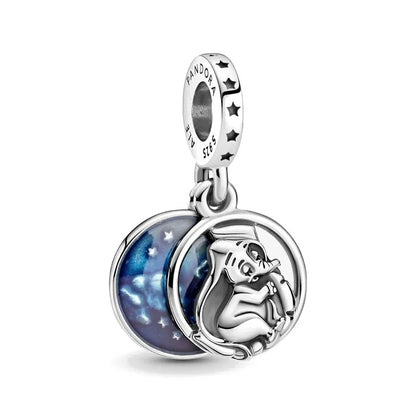 Exquisite 925 Silver Elephant and Dog Bead Mouse Pendant for European Original Bracelet DIY Jewelry