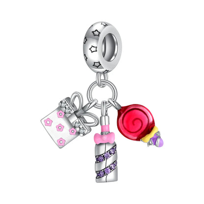 925 Sterling Silver Charm Bracelet Elegant Women's Jewelry Accessory for Every Occasion B2068