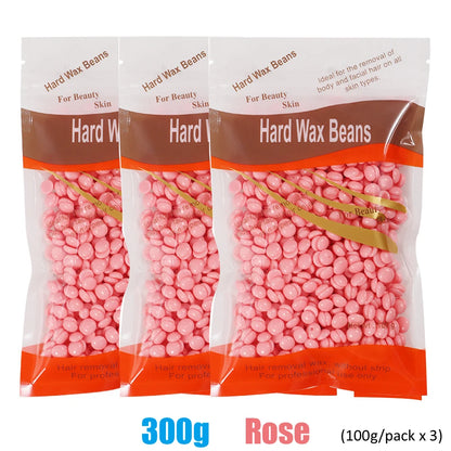 Painless Hard Wax Beans for Body and Face Hair Removal 300g 200g 50g