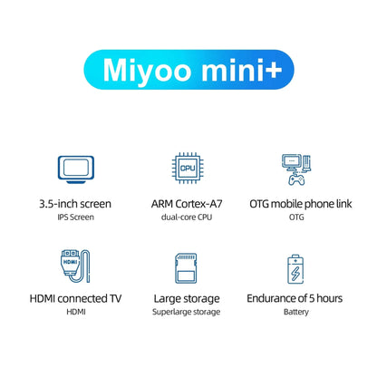 Miyoo Mini Plus 3.5 Inch IPS Retro Handheld Game Console 3000mAh Portable Video Player