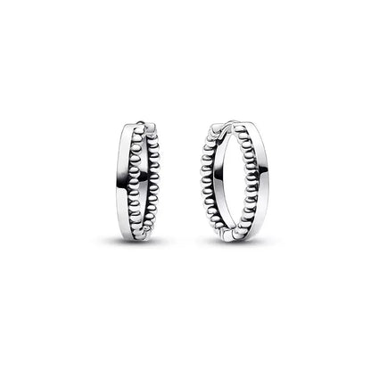 European 925 Silver Blue Snowflake Moon And Heart Zircon Stud Earrings For Women Holiday Exquisite Charm Jewelry