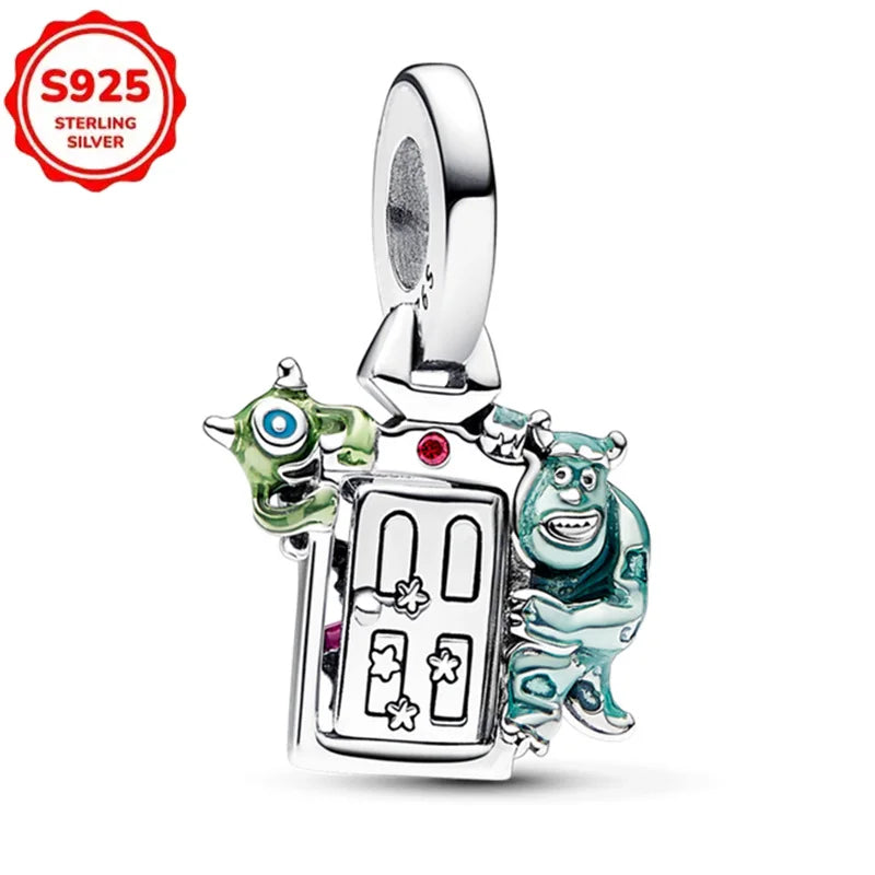 Disney 925 Sterling Silver Pixar Character Bead Charm
