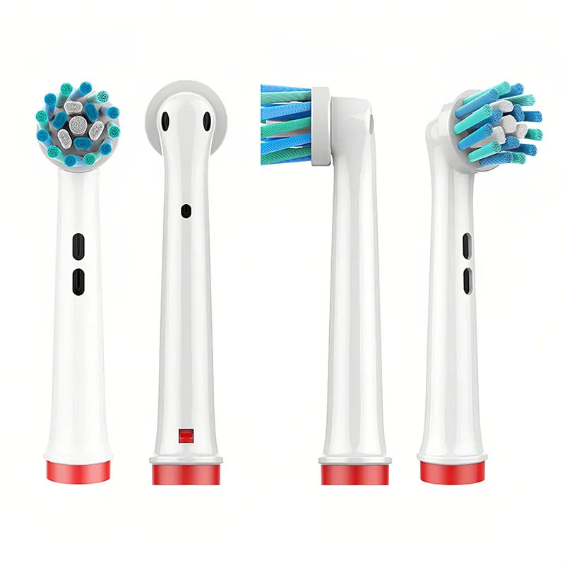 4pcs EB50 Cross Action Replacement Brush Heads For Oral B