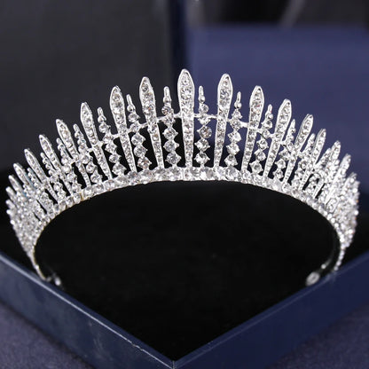 Silver Crysta Baroque Vintage Tiara - Top-Rated Wedding Hair Accessory for Brides & Pageants Silver 11