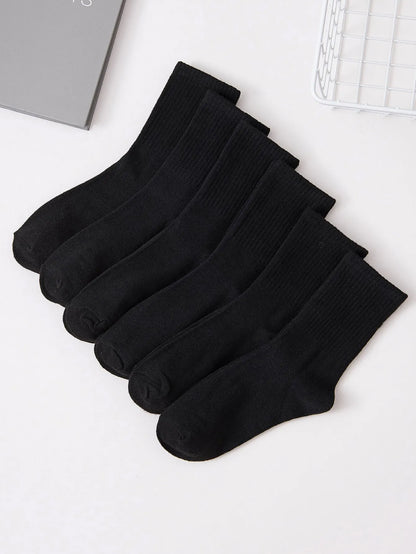 6/12 Pairs Middle Tube Socks For Men And Women Casual Single code LLZ087