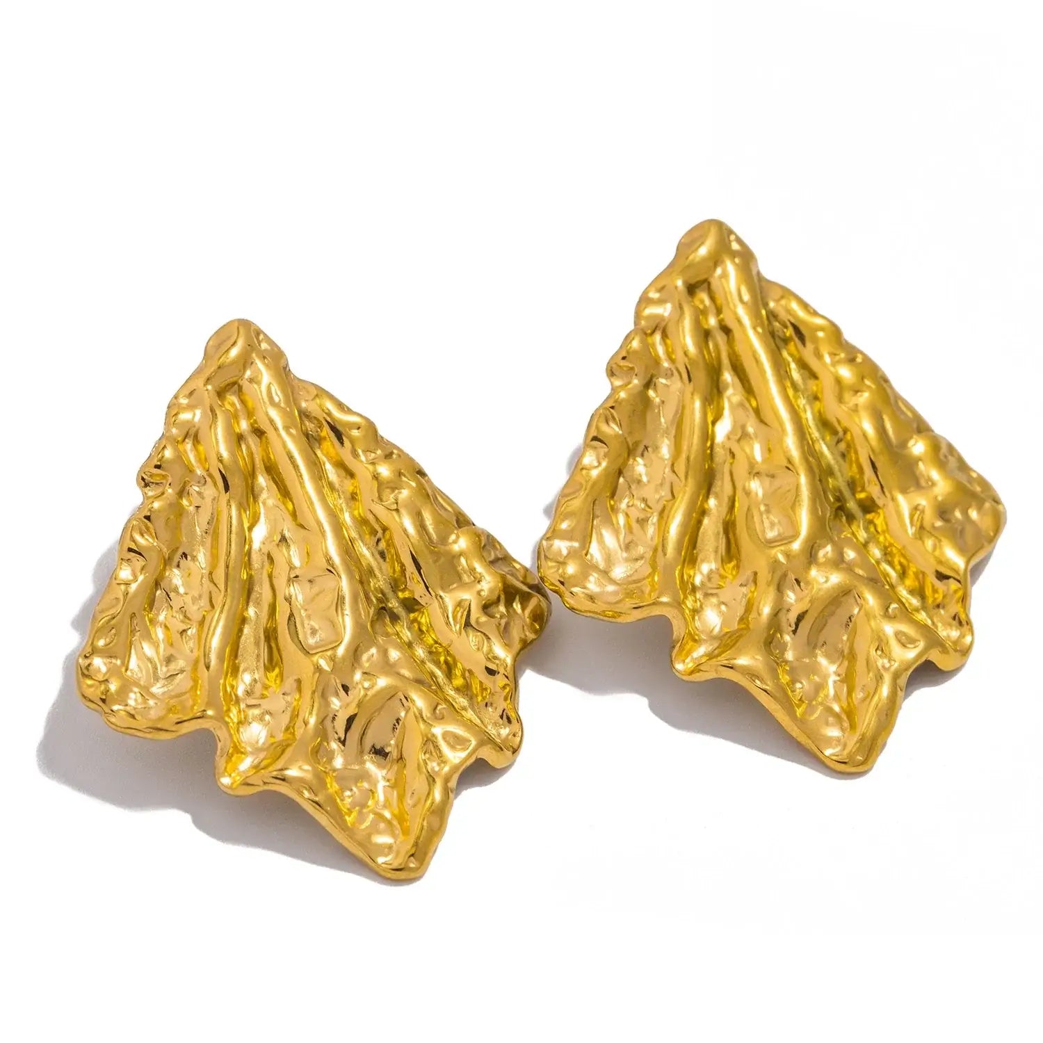 Creative Gold Plated Square Geometric Earrings for Women