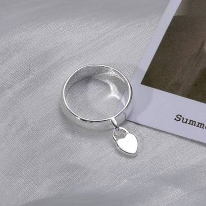 Sterling Silver Heart Lock Couple Rings for Love and Romance - Wedding and Holiday Gift