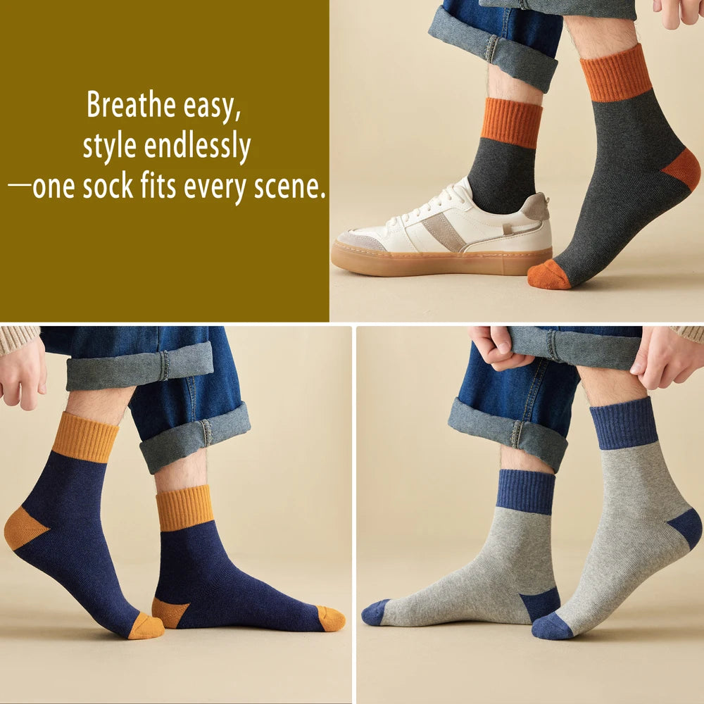 6 Pairs Airflow Cushioned Sports Crew Socks Reinforced Heel
