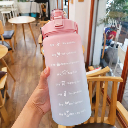 2L 900ml Leakproof Motivational Water Bottle For Fitness