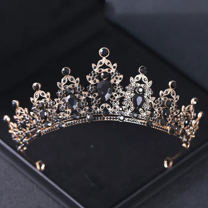 Elegant Crystal Bridal Tiara Crown for Weddings Silver Diadem Veil Headpiece Jewelry